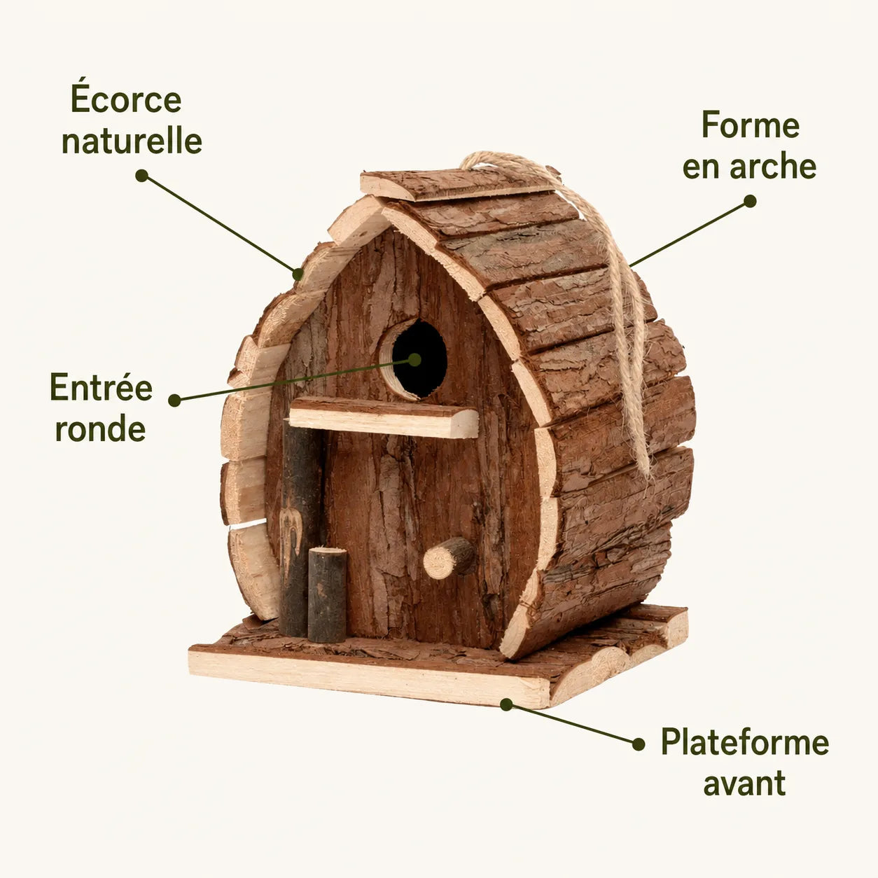 Nichoir arche écorce — photo 3