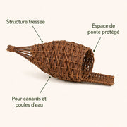 Panier-nichoir tressé — photo 4