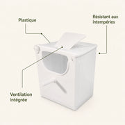 Nichoir en plastique à façade inclinée — photo 4