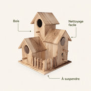 Lot de 3 nichoirs en bois marron — photo 4