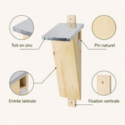 Nichoir en bois anthracite — photo 4