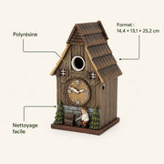 Nichoir en bois format 14,4 × 13,1 × 25,2 cm — photo 4