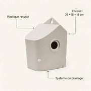 Nichoir beige format 23 × 18 × 18 cm — photo 4
