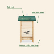 Nichoir à chauves-souris à toit vert — photo 4